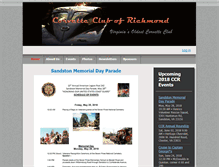Tablet Screenshot of corvetteclubofrichmond.com